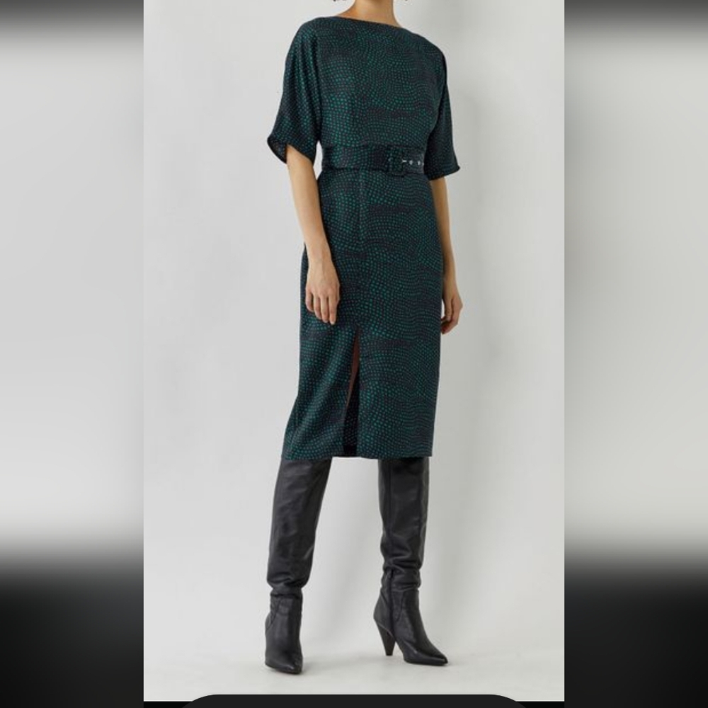 Warehouse uk size 16 midi dress no belt